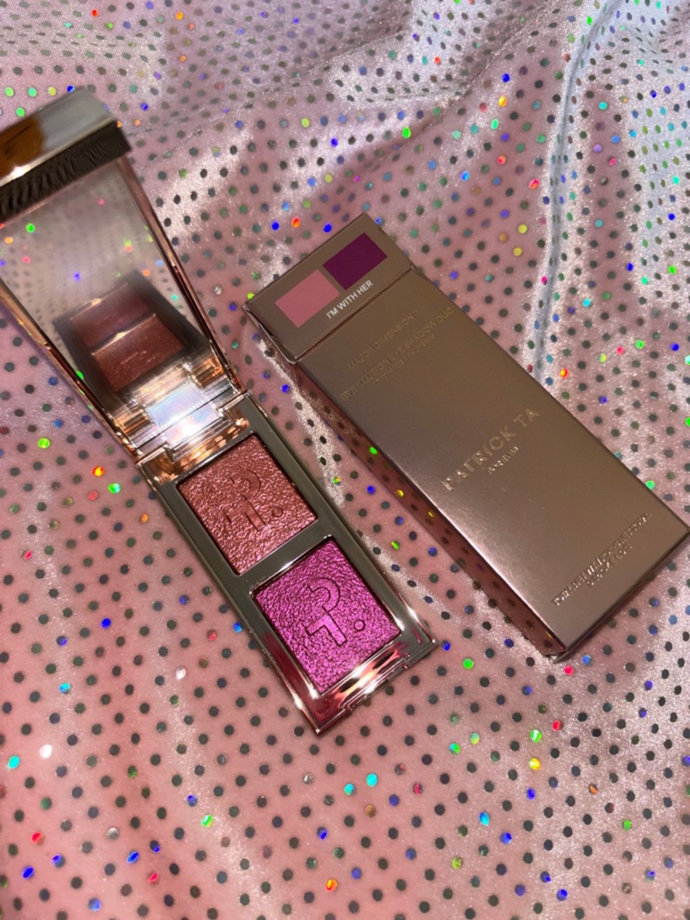 Patrick Ta Shimmer Duo Eyeshadow Palette - Rose Pink & Magenta